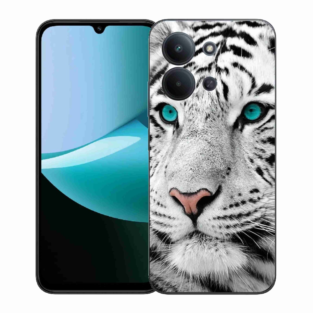 Gélový kryt mmCase na Xiaomi Redmi 15C 4G (171mm)/Poco C85 4G (171mm) - biely tiger