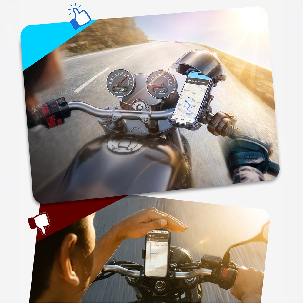 Držiak na bicykel a motorku Joyroom JR-ZS526 so slnečnou clonou – čierny