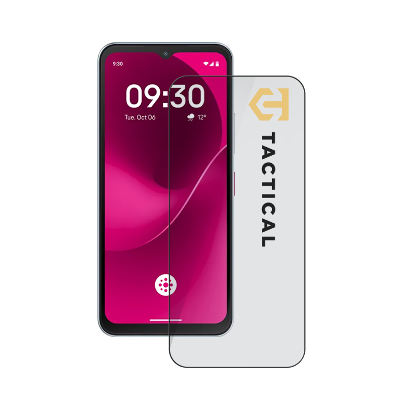 Taktický sklenený štít 5D sklo pre T-Mobile T Phone 3 Black