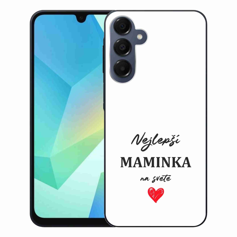Gélový kryt mmCase na Samsung Galaxy A16 4G/5G - najlepšia mamička 1 biele pozadie