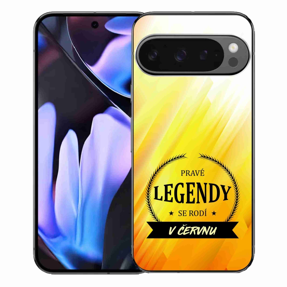 Gélový kryt mmCase na Google Pixel 9 Pro XL - legendy v júni žlté pozadie