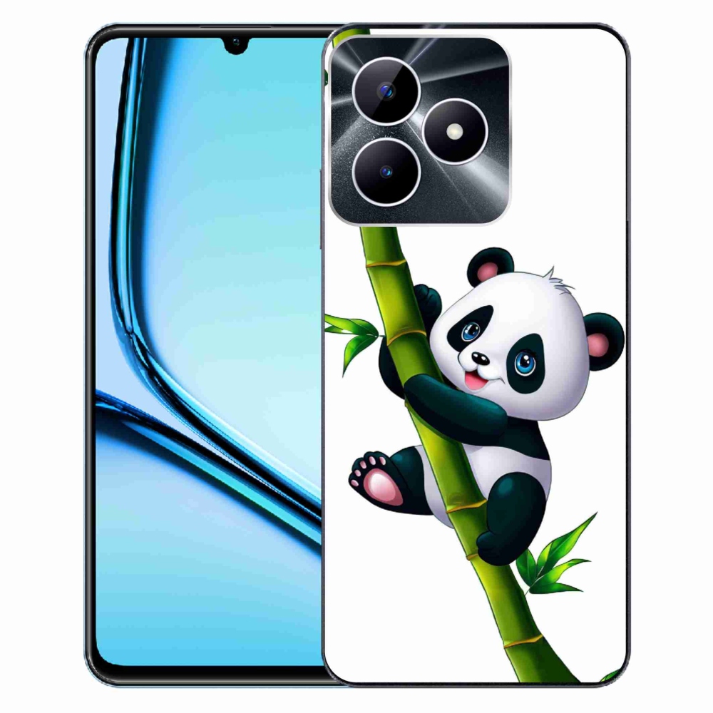 Gélový kryt mmCase na Realme Note 50 - panda na bambuse
