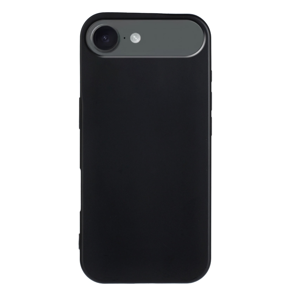 Matný gélový obal na mobil iPhone 17 Air - čierny