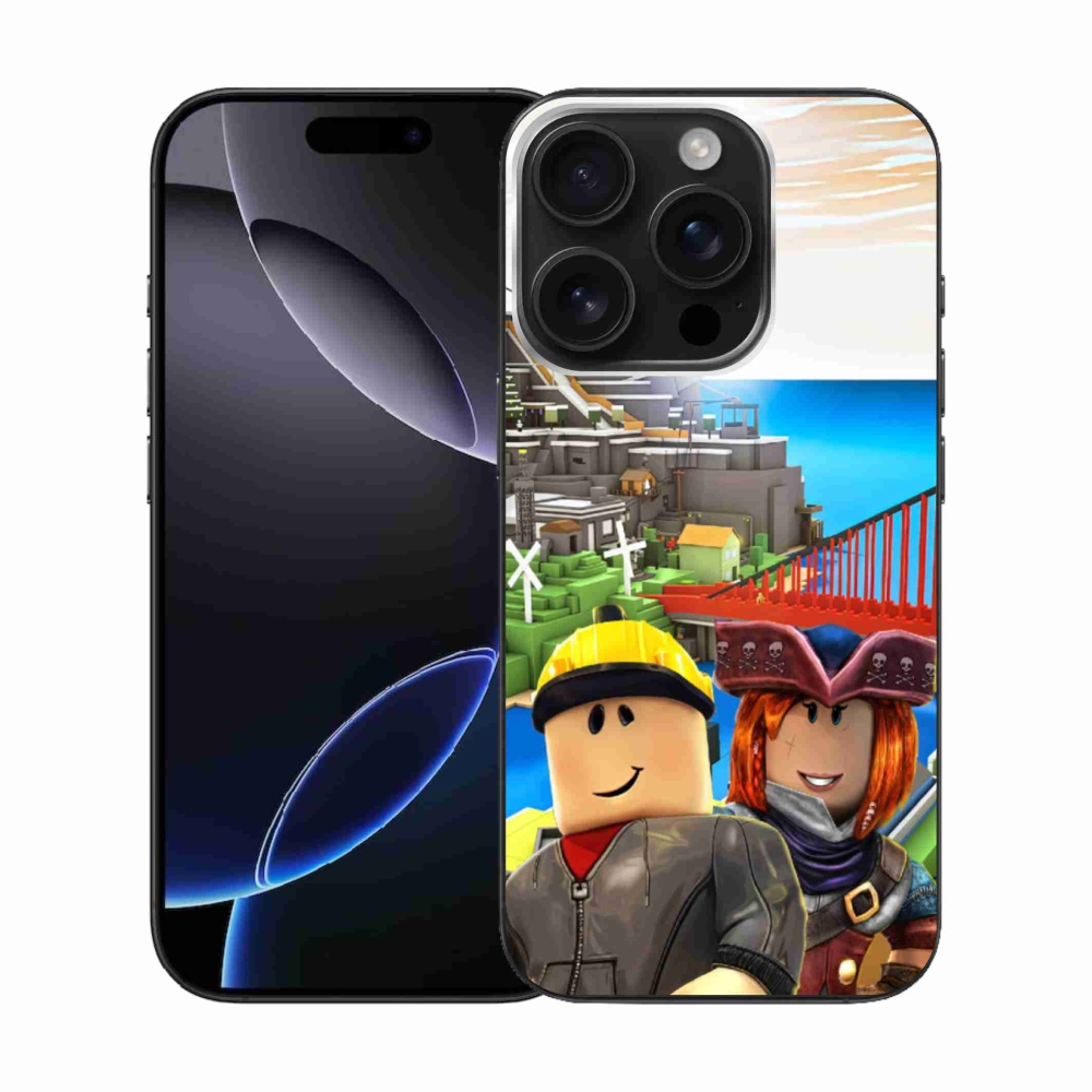 Gélový kryt mmCase na iPhone 16 Pro - roblox 1