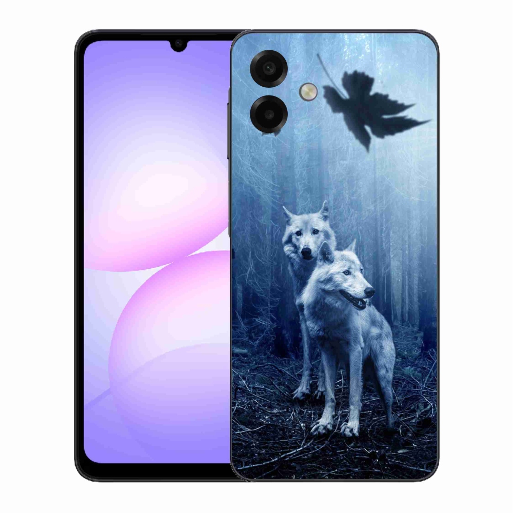Gélový kryt mmCase na Samsung Galaxy A07 4G - vlci v lese