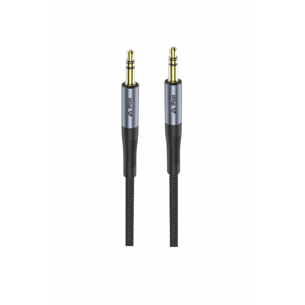 iPEAX Adaptér 3,5 mm jack / 3,5 mm jack 1,5 m - čierny