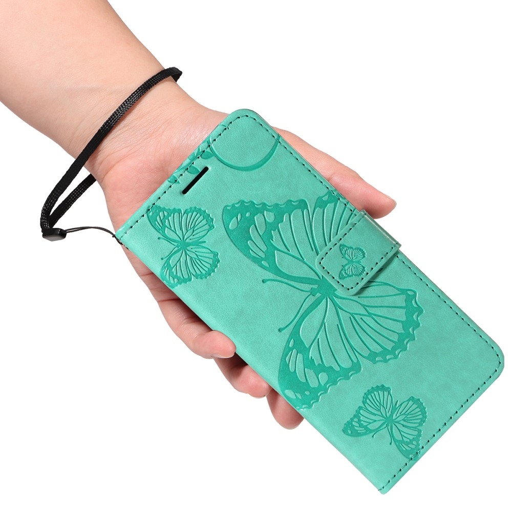 Big Butterfly knižkové puzdro na Xiaomi Redmi A5 (171.7x77.8x8.3mm) - modrozelené