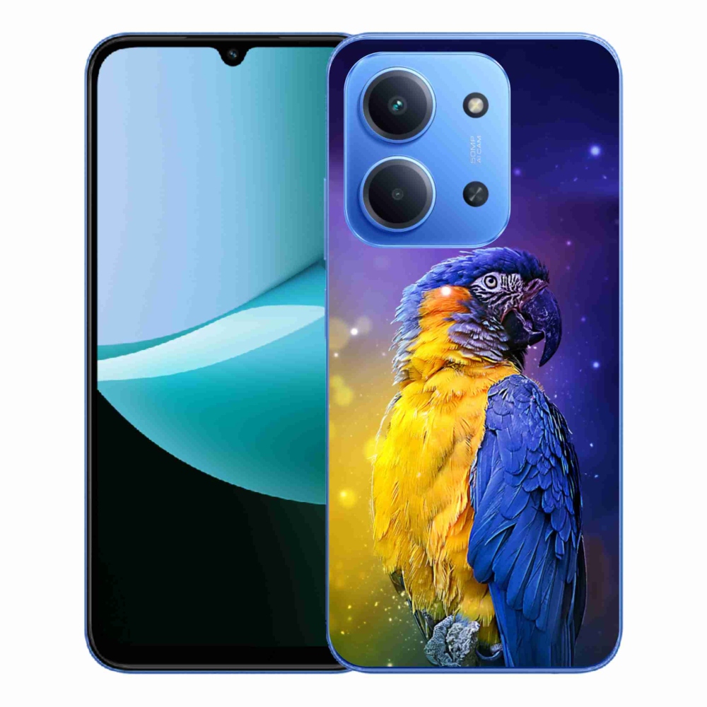Gélový kryt mmCase na Xiaomi Redmi 15C 4G/5G (173mm) - papagáj ara 1