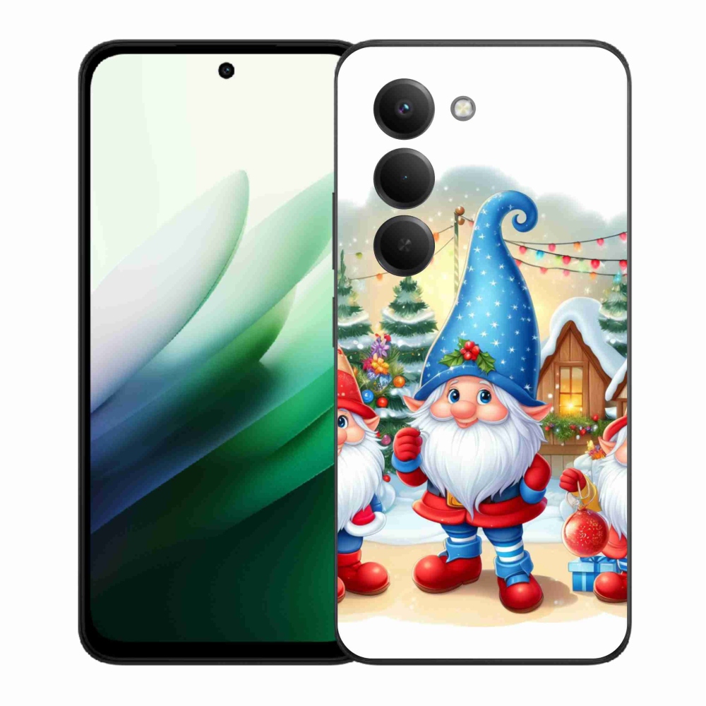 Gélový kryt mmCase na Xiaomi Redmi 15 5G (169mm) - vianočné škriatkovia