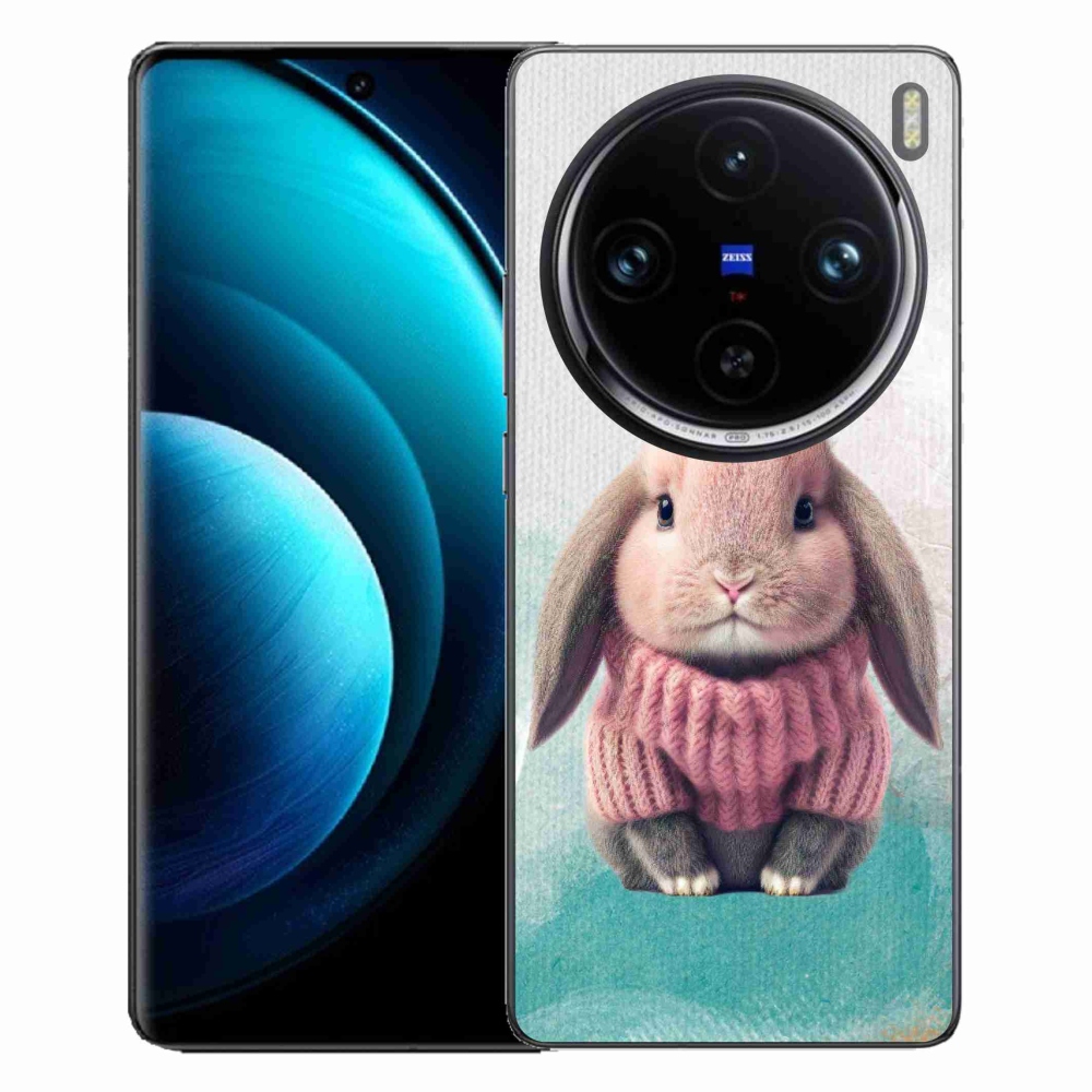 Gélový kryt mmCase na Vivo X100 Pro 5G - zajačik vo svetri