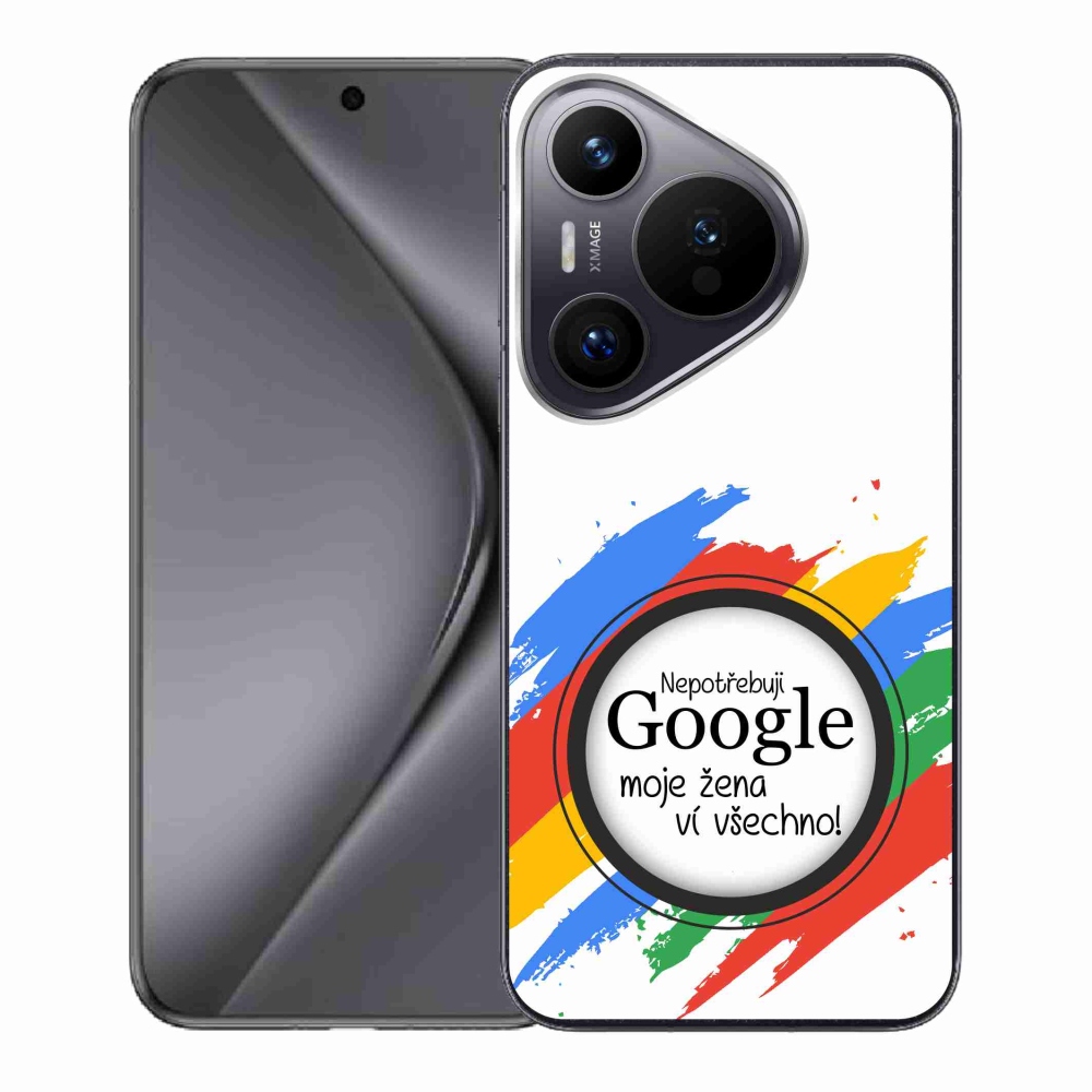 Gélový kryt mmCase na Huawei Pura 70 - žena vie všetko biele pozadie