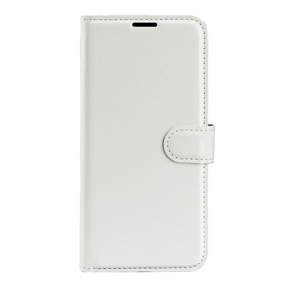 Litchi knižkové púzdro na Xiaomi Poco M7 Pro 5G - biele