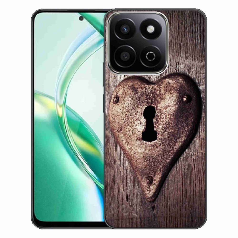 Gélový kryt mmCase na Honor 200 Smart 5G - zámok v tvare srdca
