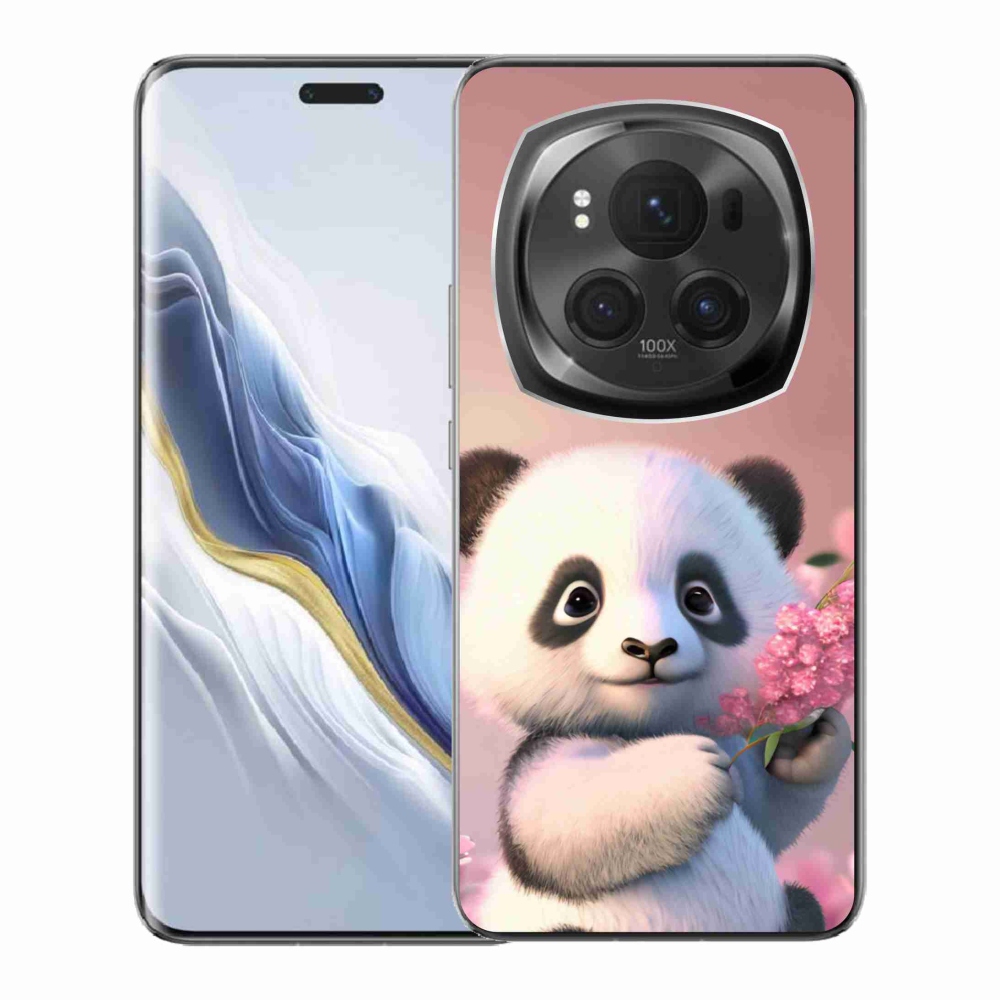 Gélový kryt mmCase na Honor Magic 6 Pro 5G - roztomilá panda