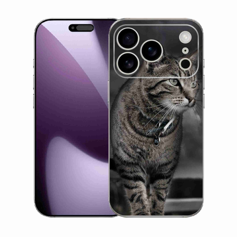 Gélový kryt mmCase na iPhone 17 Pro - mačka