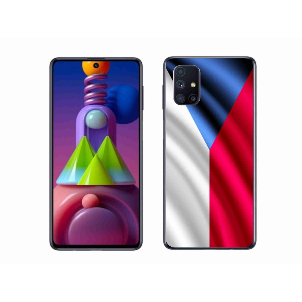 Gélový kryt mmCase na mobil Samsung Galaxy M51 - česká vlajka