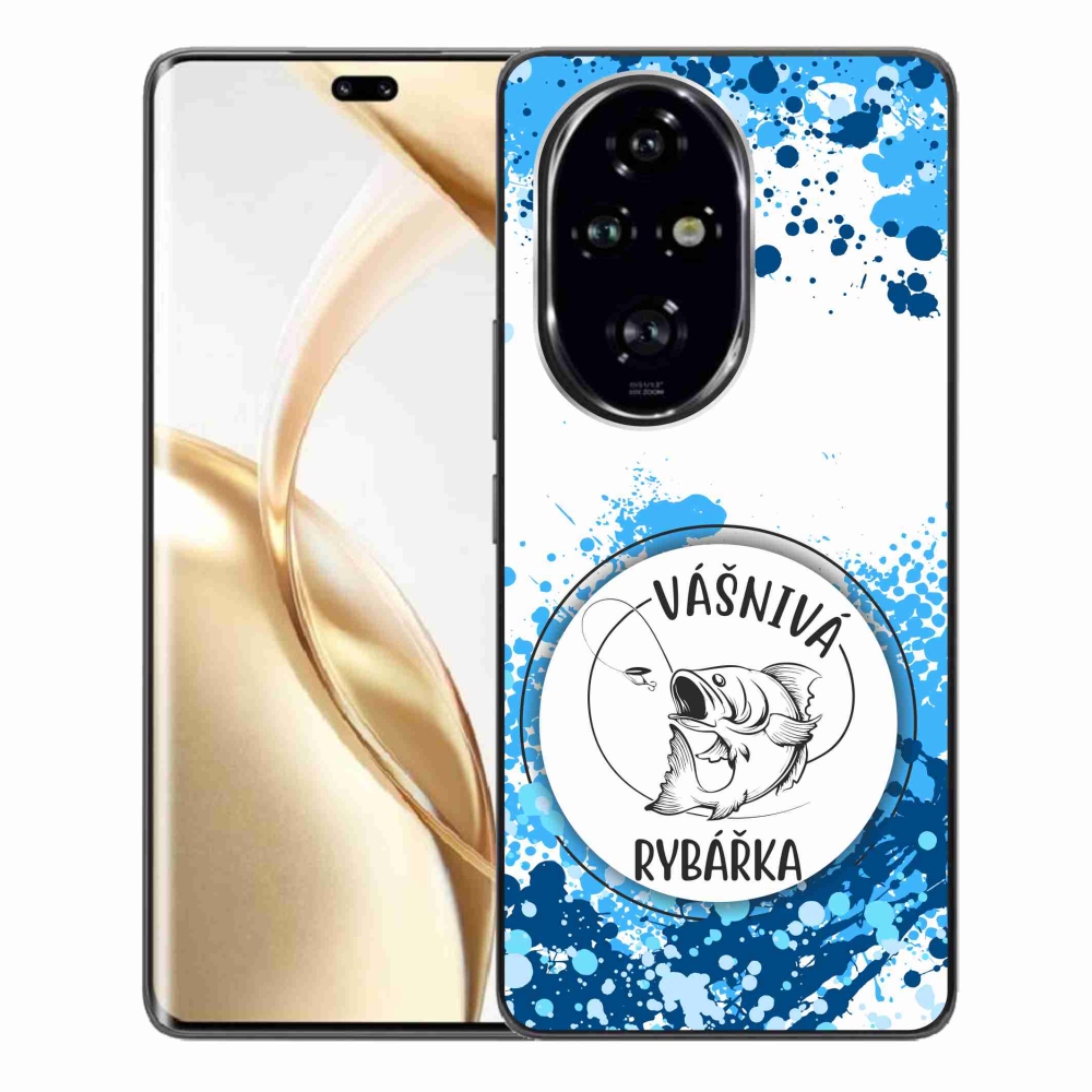 Gélový kryt mmCase na Honor 200 Pro 5G - vášnivá rybárka biele pozadie