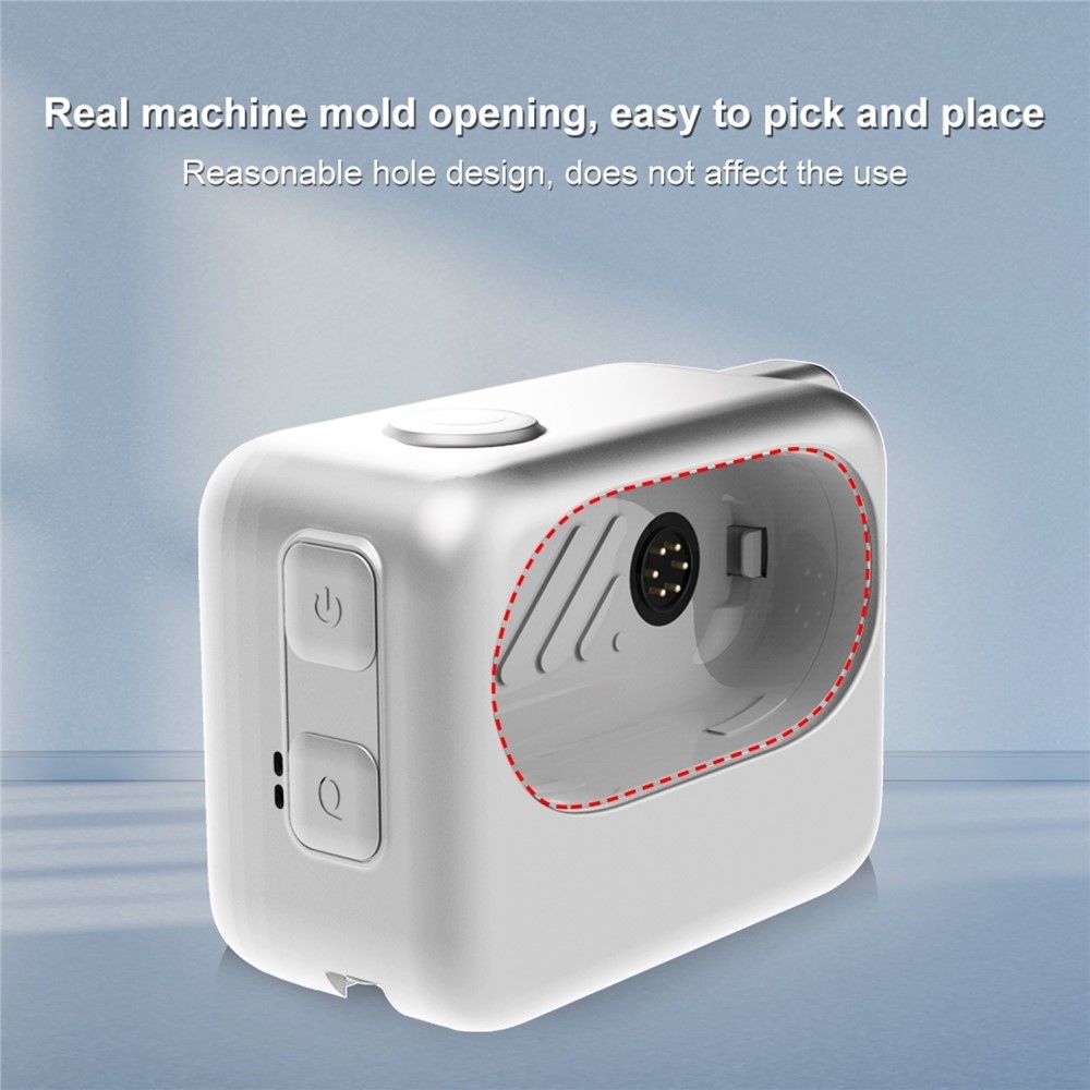 Silikónový ochranný obal PULUZ pre nabíjacie puzdro Insta360 GO 3 / GO 3S – biely