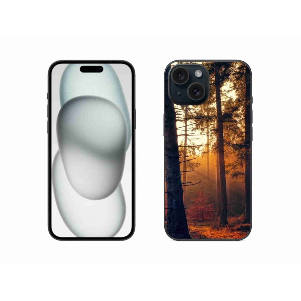 Gélový obal mmCase na iPhone 15 - les