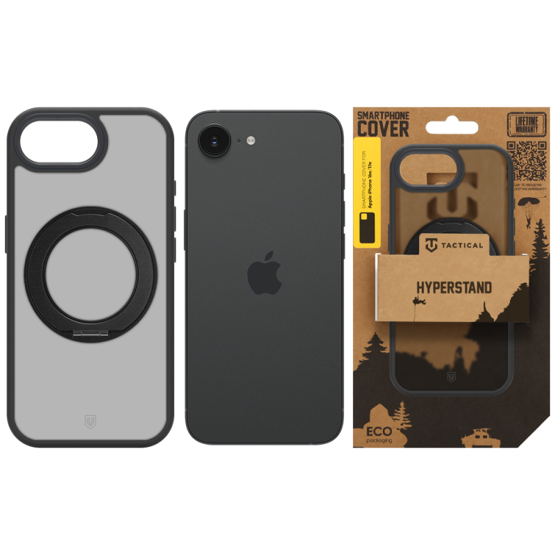 Tactical MagForce Hyperstand – puzdro pre Apple iPhone 16e/17e v farbe Asphalt