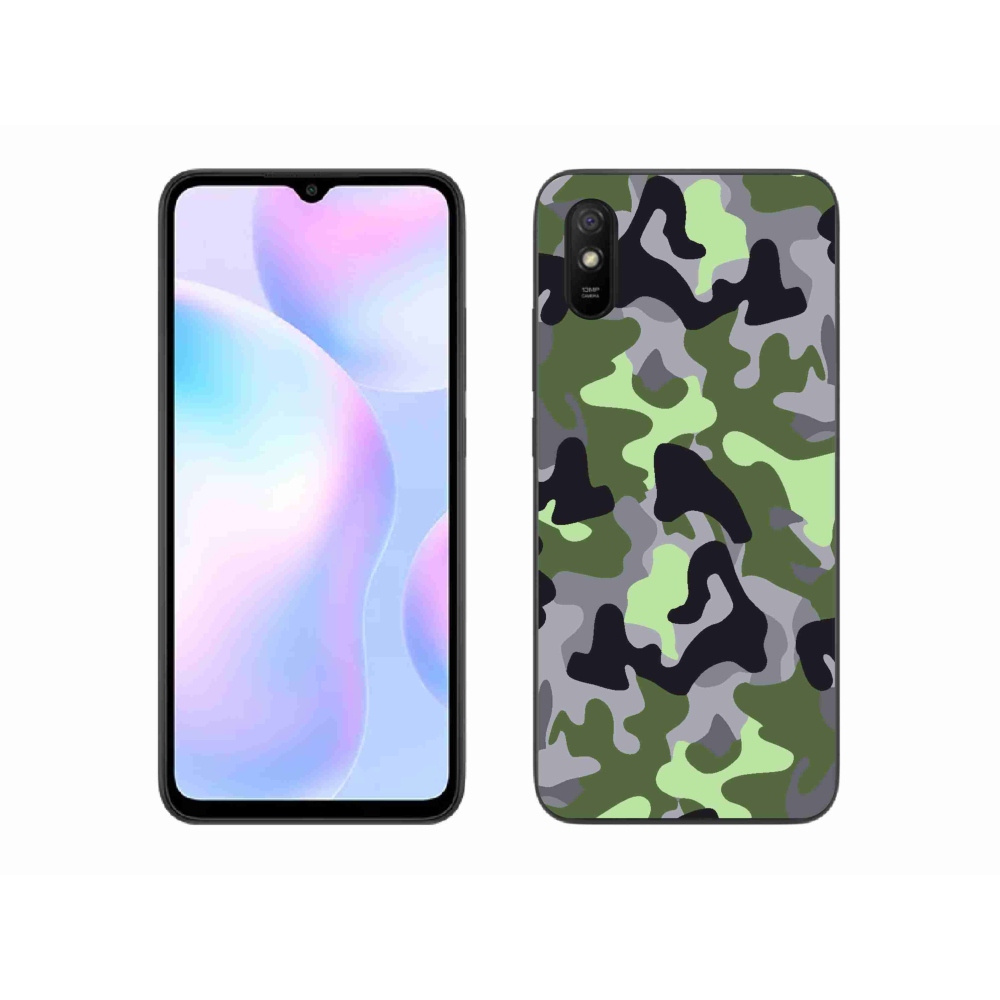 Gélový kryt mmCase na Xiaomi Redmi 9A - maskáčový vzor 7