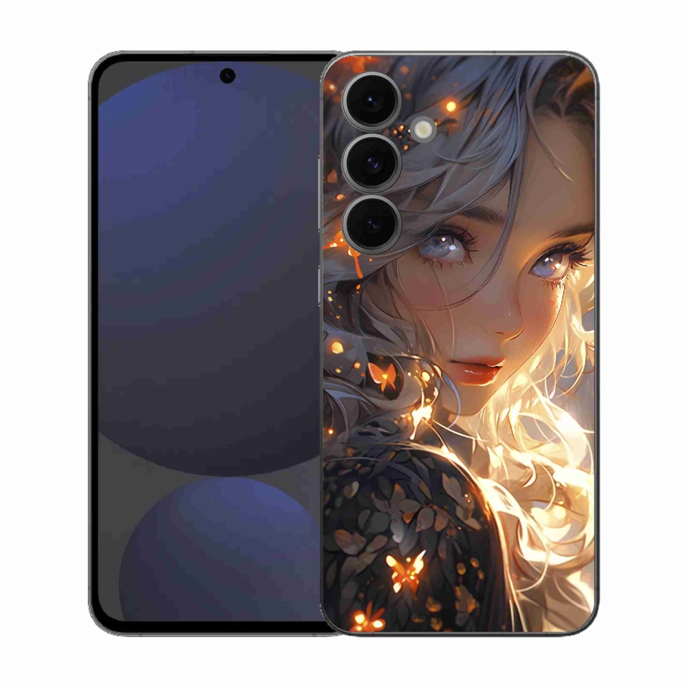 Gélový kryt mmCase na Samsung Galaxy S25 FE - dievča a motýle