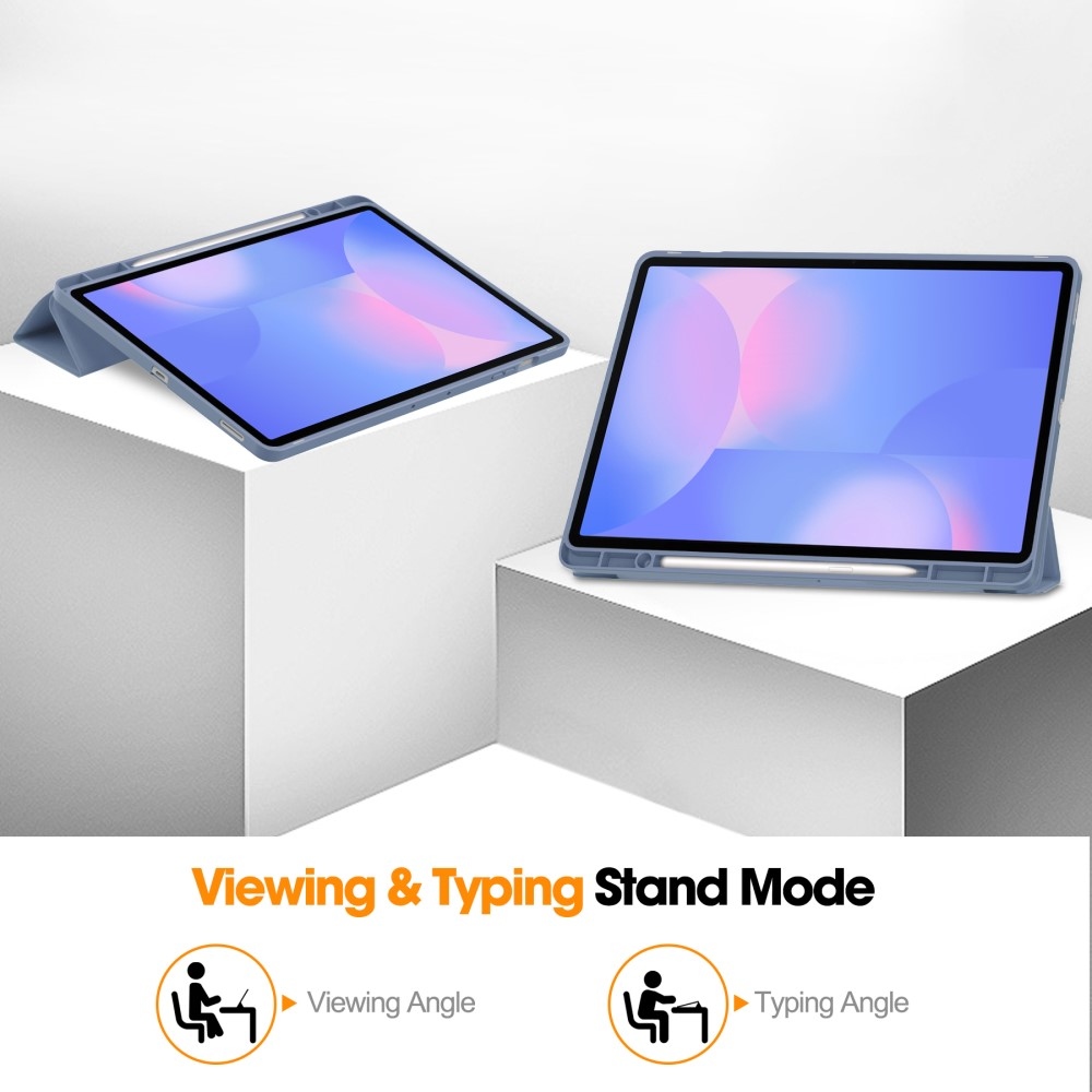 Cases chytré zatváracie púzdro na Samsung Galaxy Tab S10 FE+ - fialové
