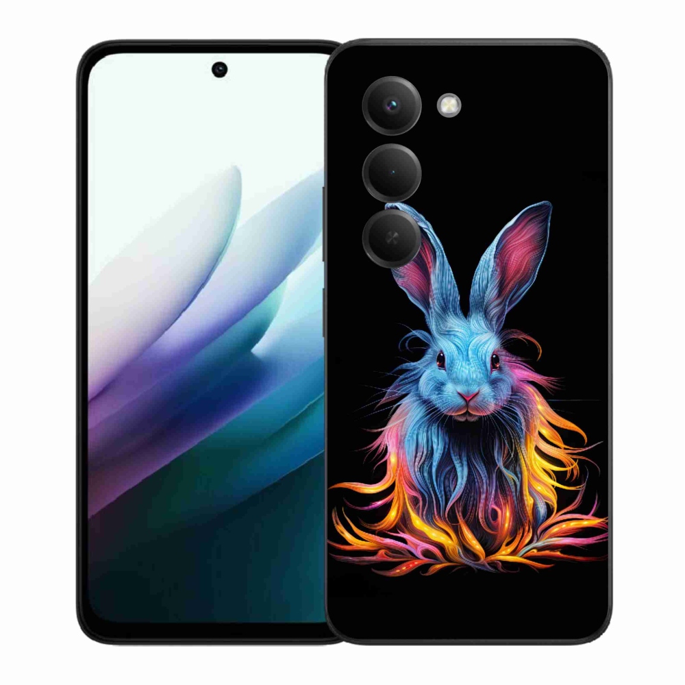 Gélový kryt mmCase na Xiaomi Redmi 15 4G/5G (171mm) - abstraktný zajac