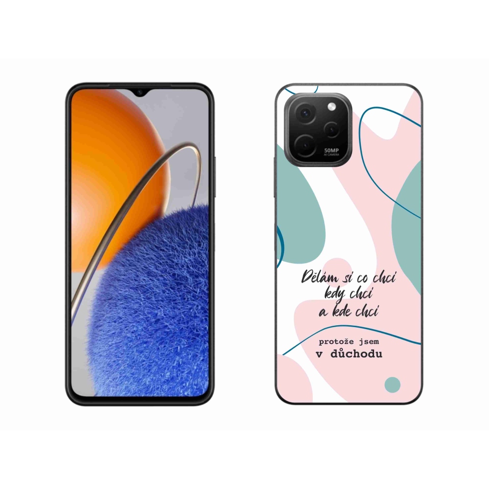 Gélový kryt mmCase na Huawei Nova Y61 - vtipný text 10 biele pozadie