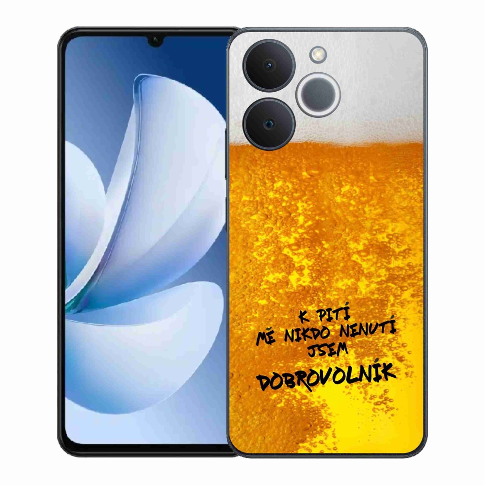 Gélový kryt mmCase na Realme Note 70T - pivný motív 4