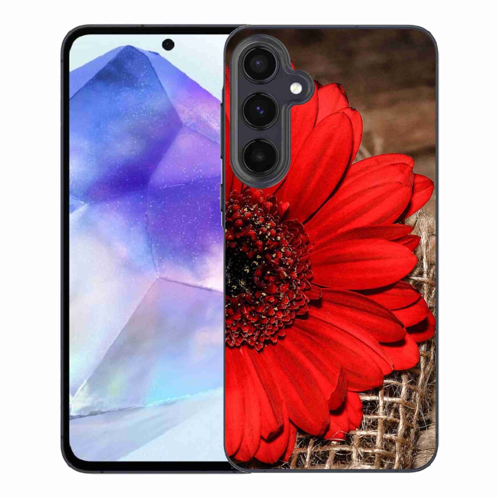 Gélový kryt mmCase na Samsung Galaxy A55 5G - gerbera