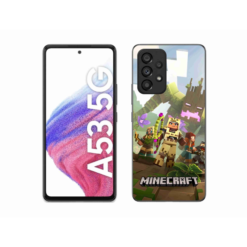 Gélový kryt mmCase na Samsung Galaxy A53 5G - minecraft 1