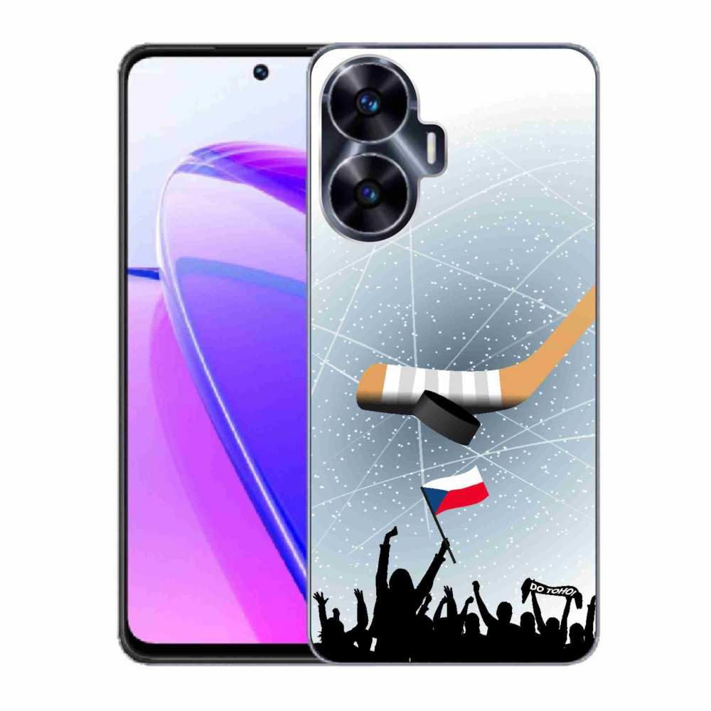 Gélový kryt mmCase na Realme C55 - fanúšikovia hokeja