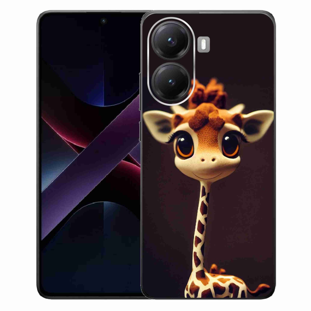 Gélový kryt mmCase na Xiaomi Poco X7 Pro 5G - malá žirafa