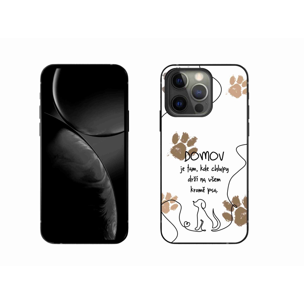Gélový kryt mmCase na iPhone 13 Pro 6.1 - psí motív biele pozadie