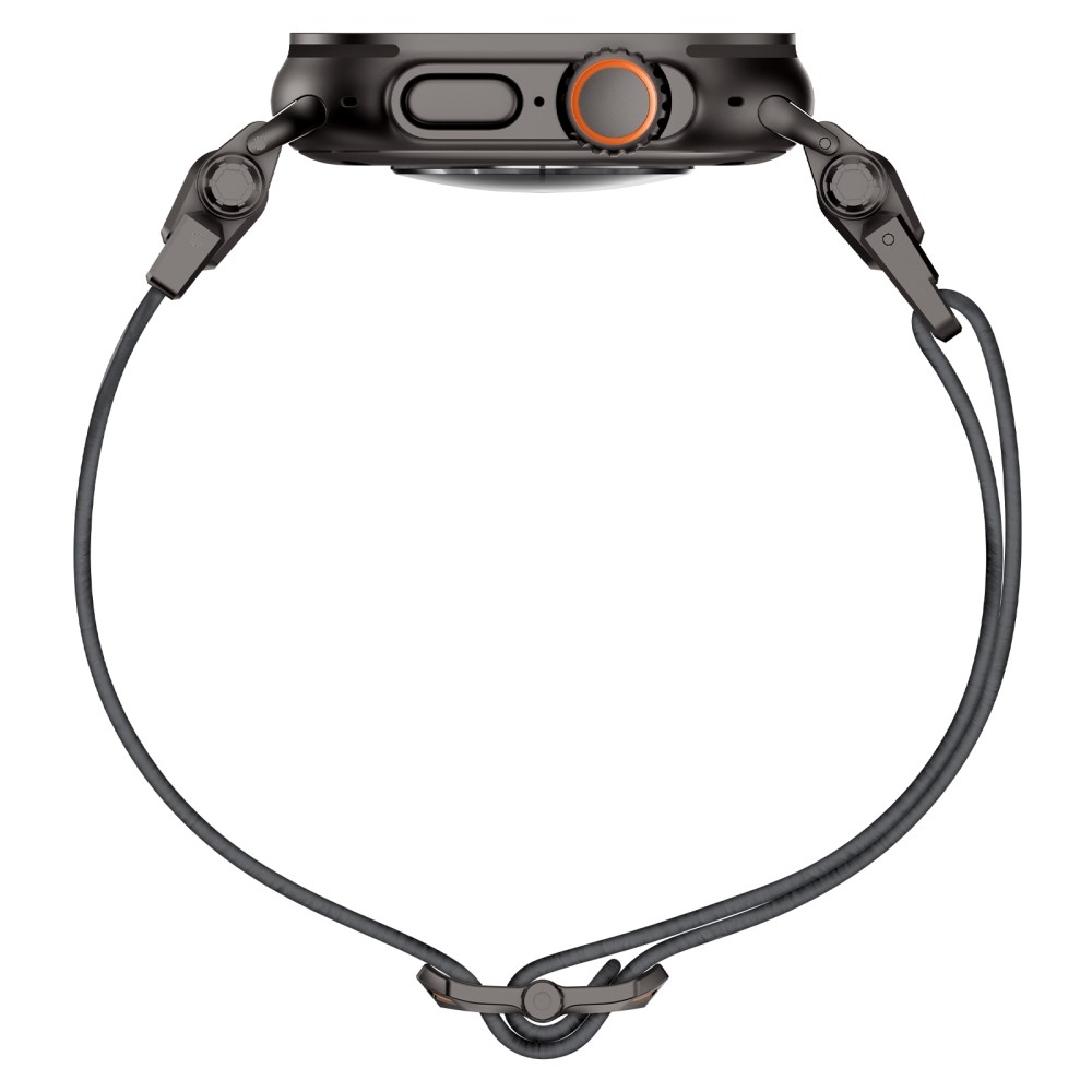 Metal nylonový remienok na Apple Watch Ultra/Ultra 2 49mm/SE/SE 2022/2023 44mm/10 46mm/9/8/7 45mm/6/5/4 44mm/3/2/1 42 mm - sivý