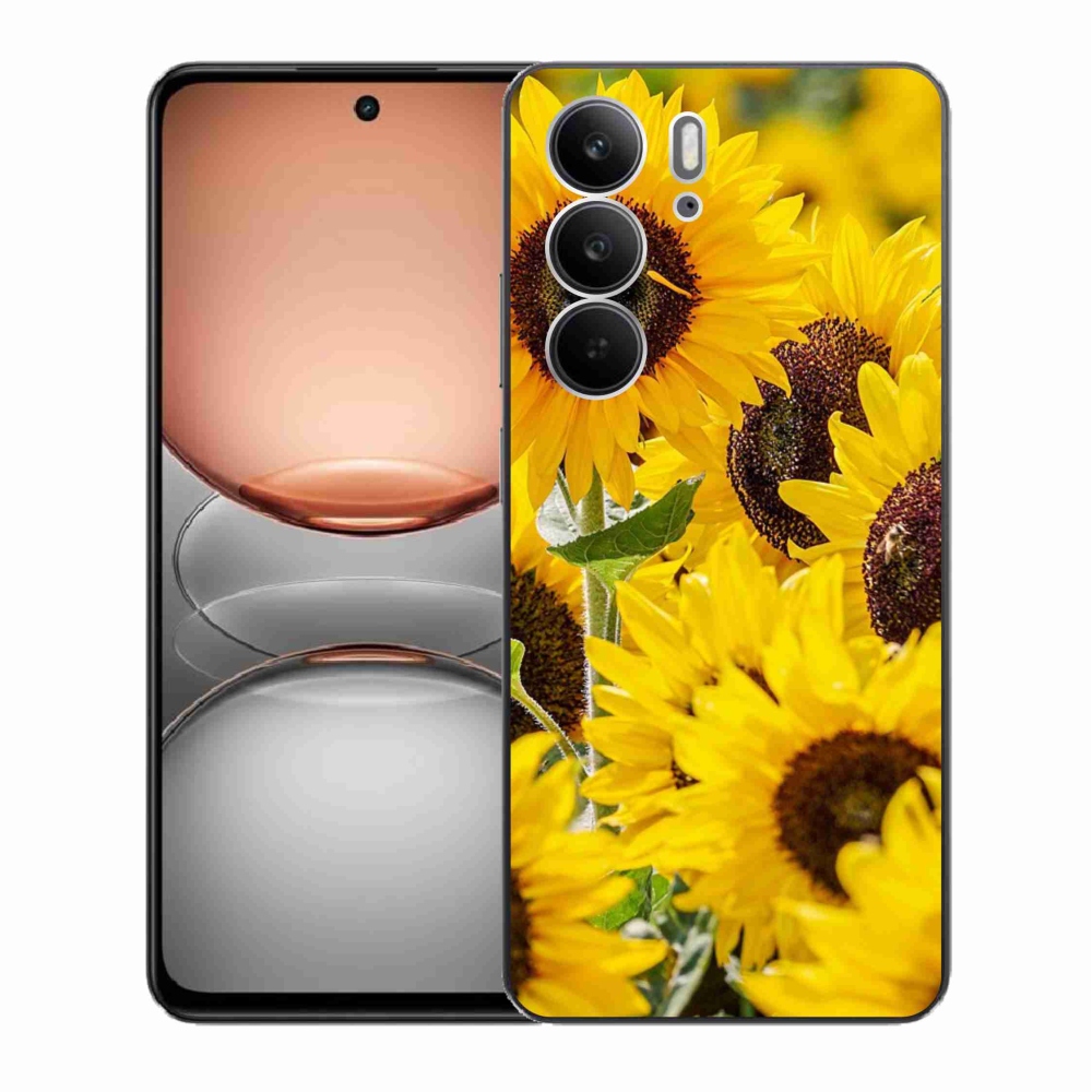 Gélový kryt mmCase na Realme C75 - slnečnica