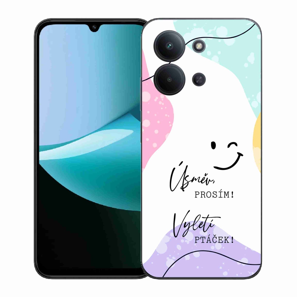 Gélový kryt mmCase na Xiaomi Redmi 15C 4G (171mm)/Poco C85 4G (171mm) - vtipný text 4 biele pozadie