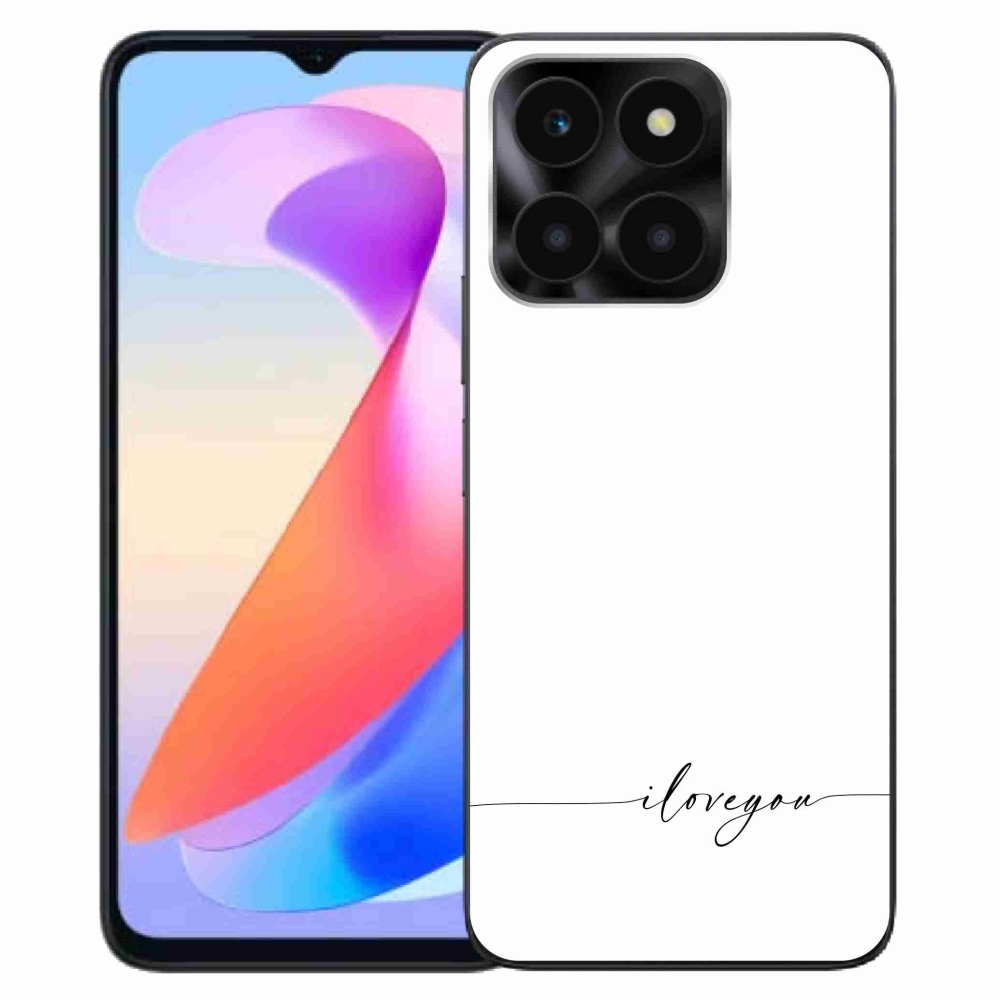 Gélový kryt mmCase na Honor X6a - I love you biele pozadie