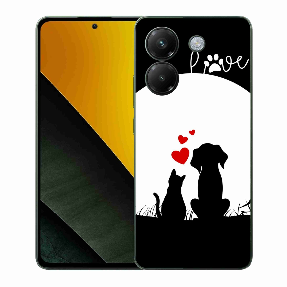 Gélový kryt mmCase na Xiaomi Poco M7 Pro 5G - zvieracia láska