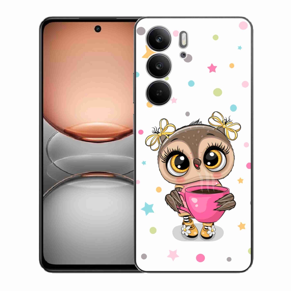 Gélový kryt mmCase na Realme C75 - kreslená sovička