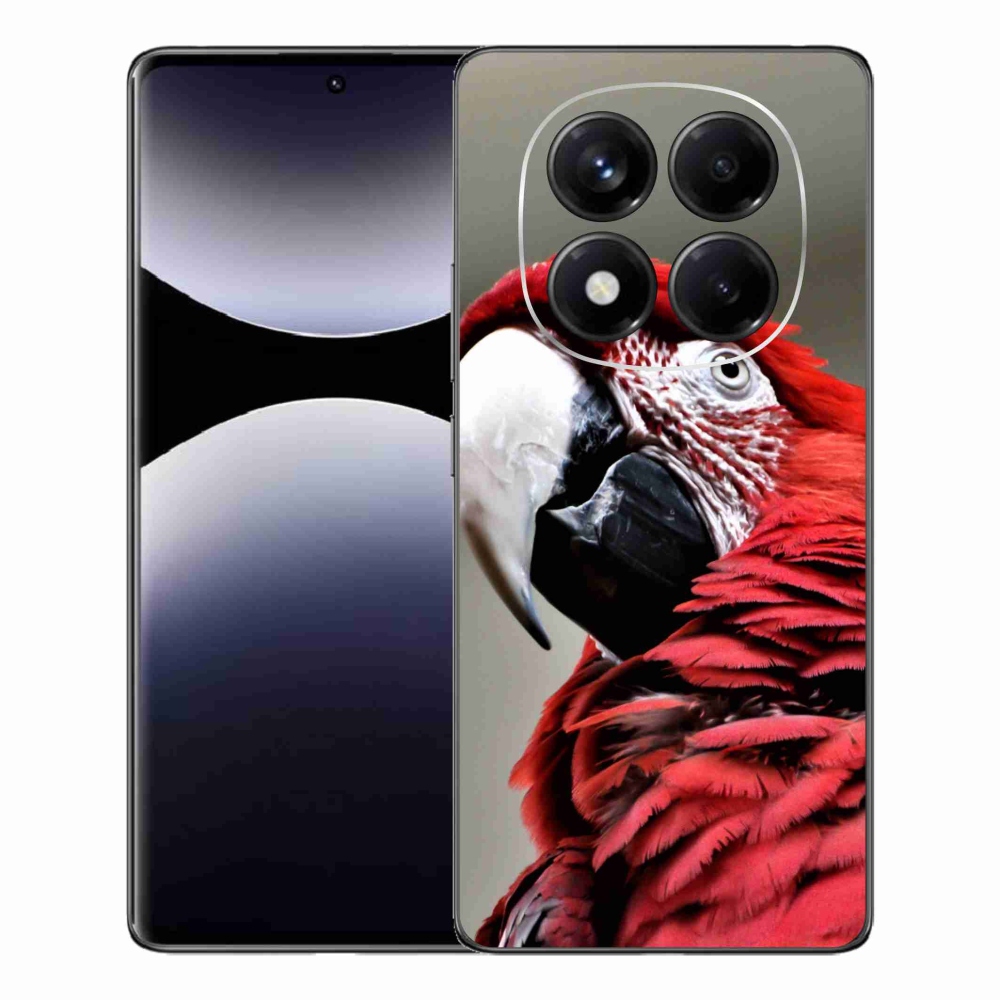 Gélový kryt mmCase na Xiaomi Redmi Note 14 Pro - papagáj ara červený