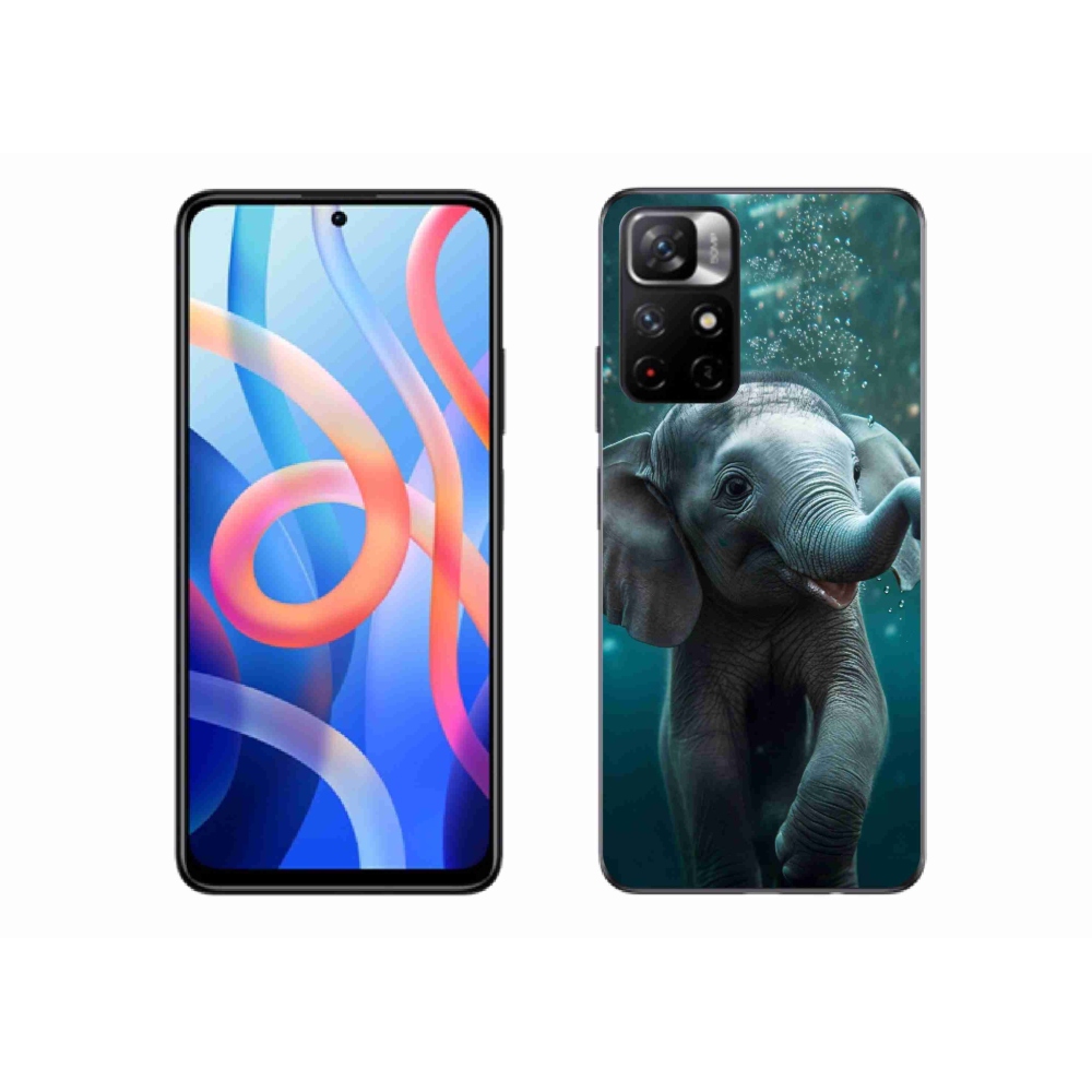 Gélový kryt mmCase na Xiaomi Poco M4 Pro 5G - sloník pod vodou