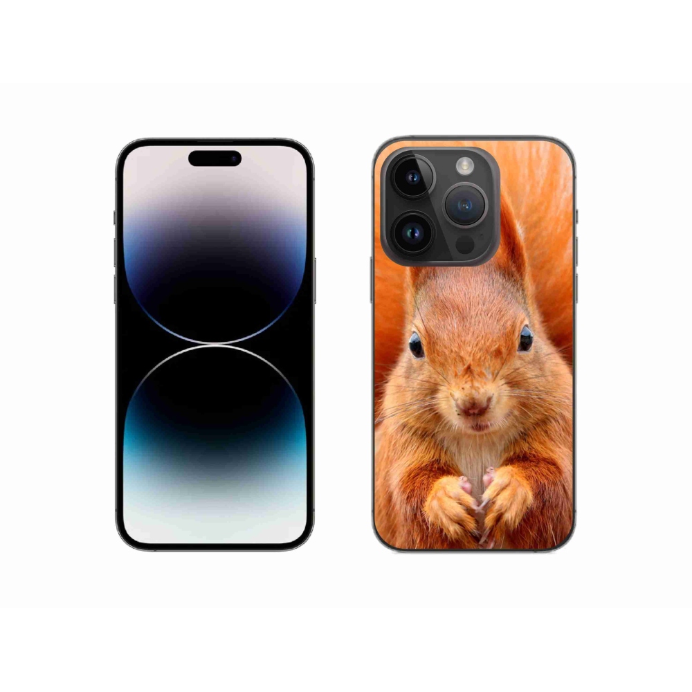 Gélový kryt mmCase na iPhone 14 Pro - veverička