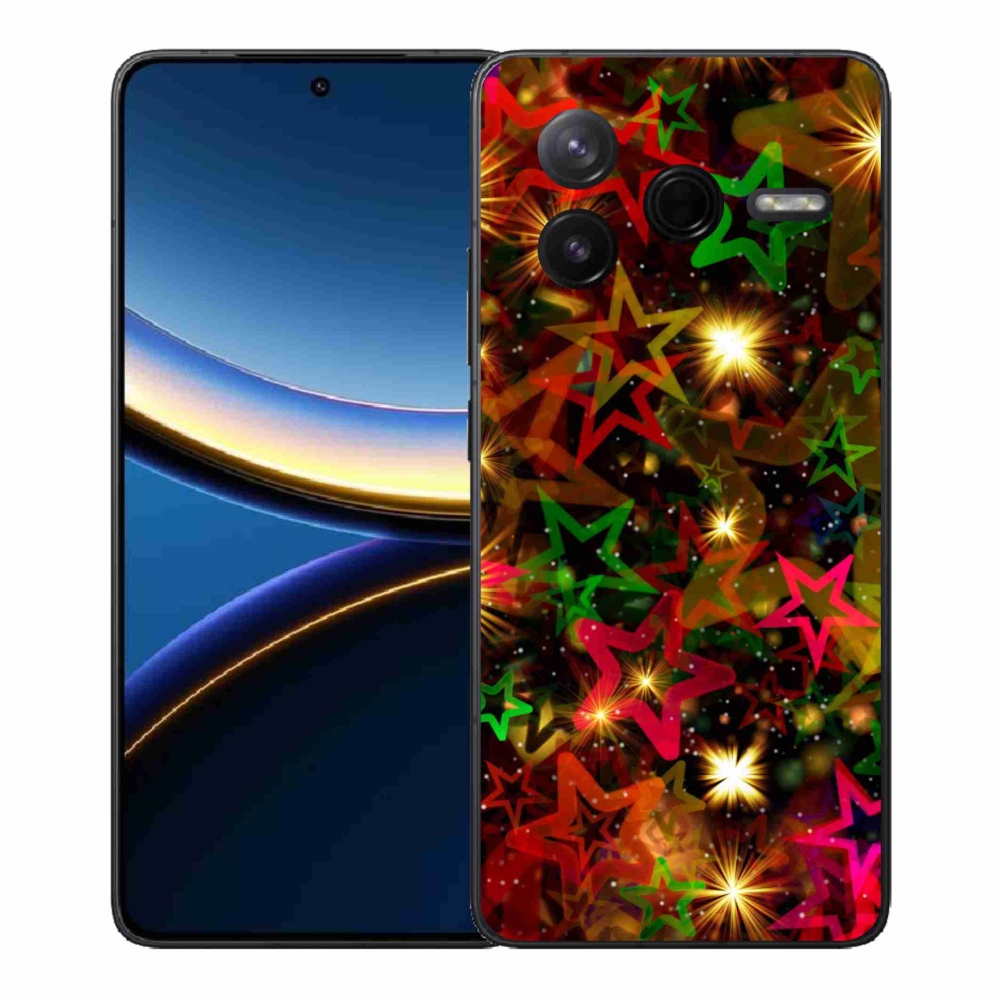 Gélový kryt mmCase na Xiaomi Poco F7 Pro - farebné hviezdičky