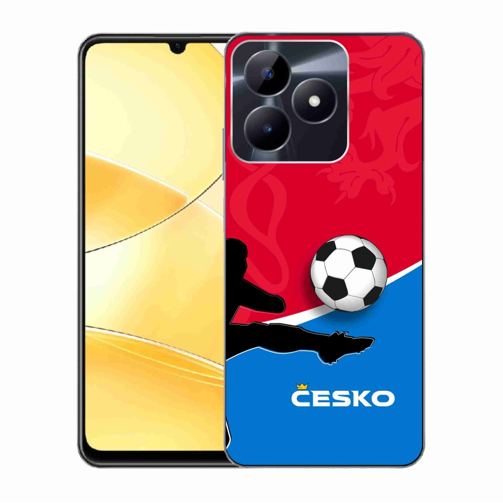 Gélový kryt mmCase na Realme C51/C53 - futbal Česko 2