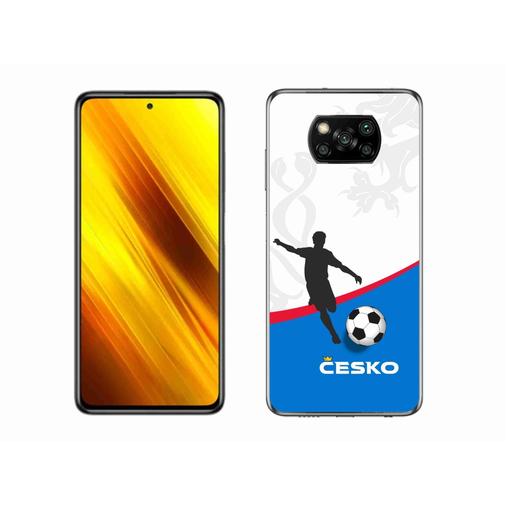 Gélový kryt mmCase na Xiaomi Poco X3 Pro - futbal Česko 1