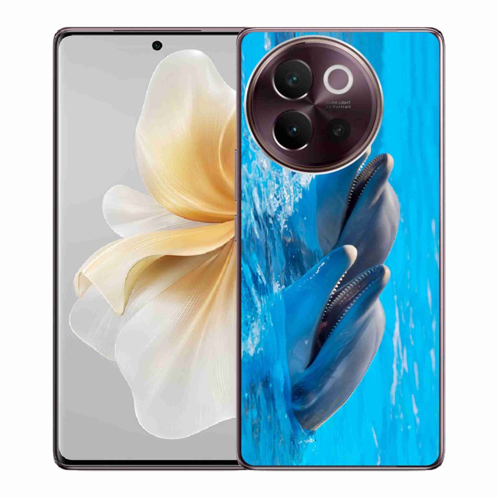 Gélový kryt mmCase na Vivo V40 Lite 5G - delfíny