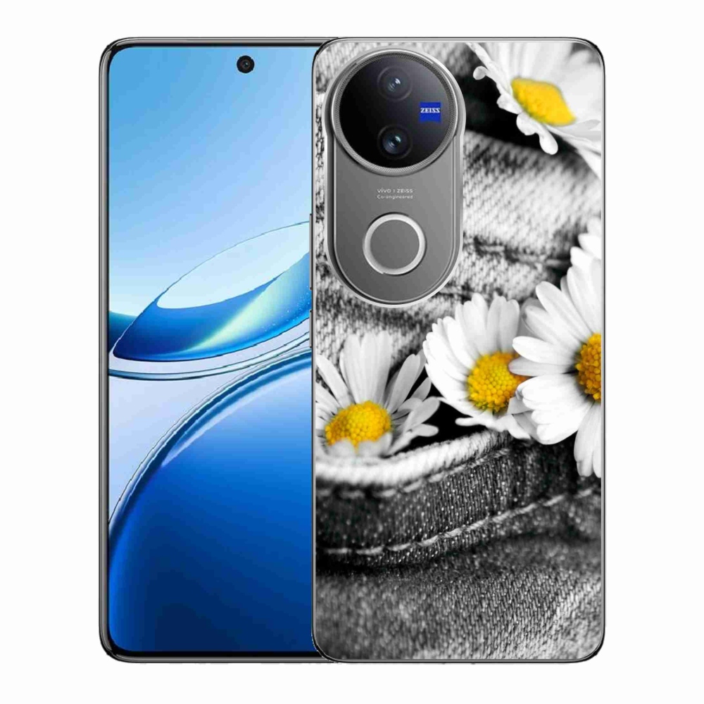 Gélový kryt mmCase na Vivo V50 5G - margarétky