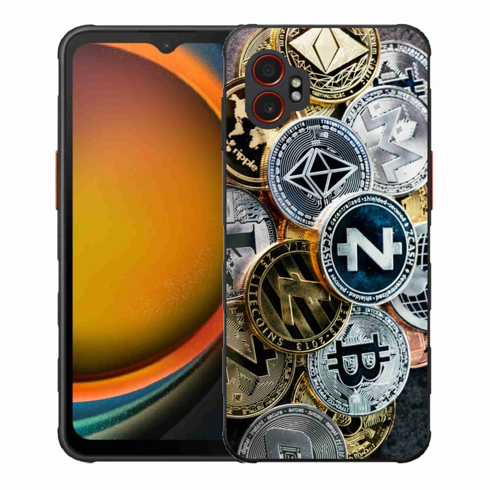 Gélový kryt mmCase na Samsung Galaxy Xcover 7 Pro - kryptomeny
